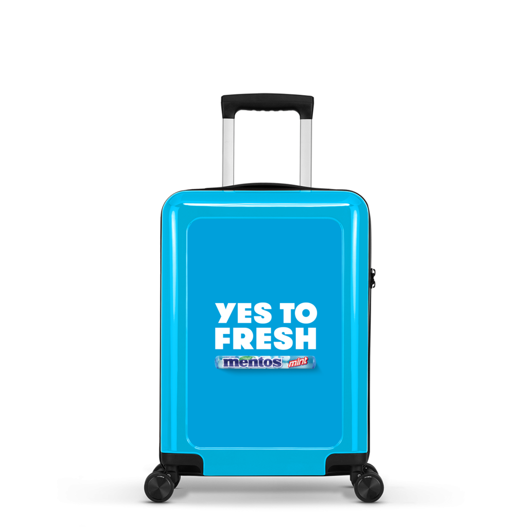 Bedrukte Handbagagetrolley 55 cm – Logo of Eigen Design
