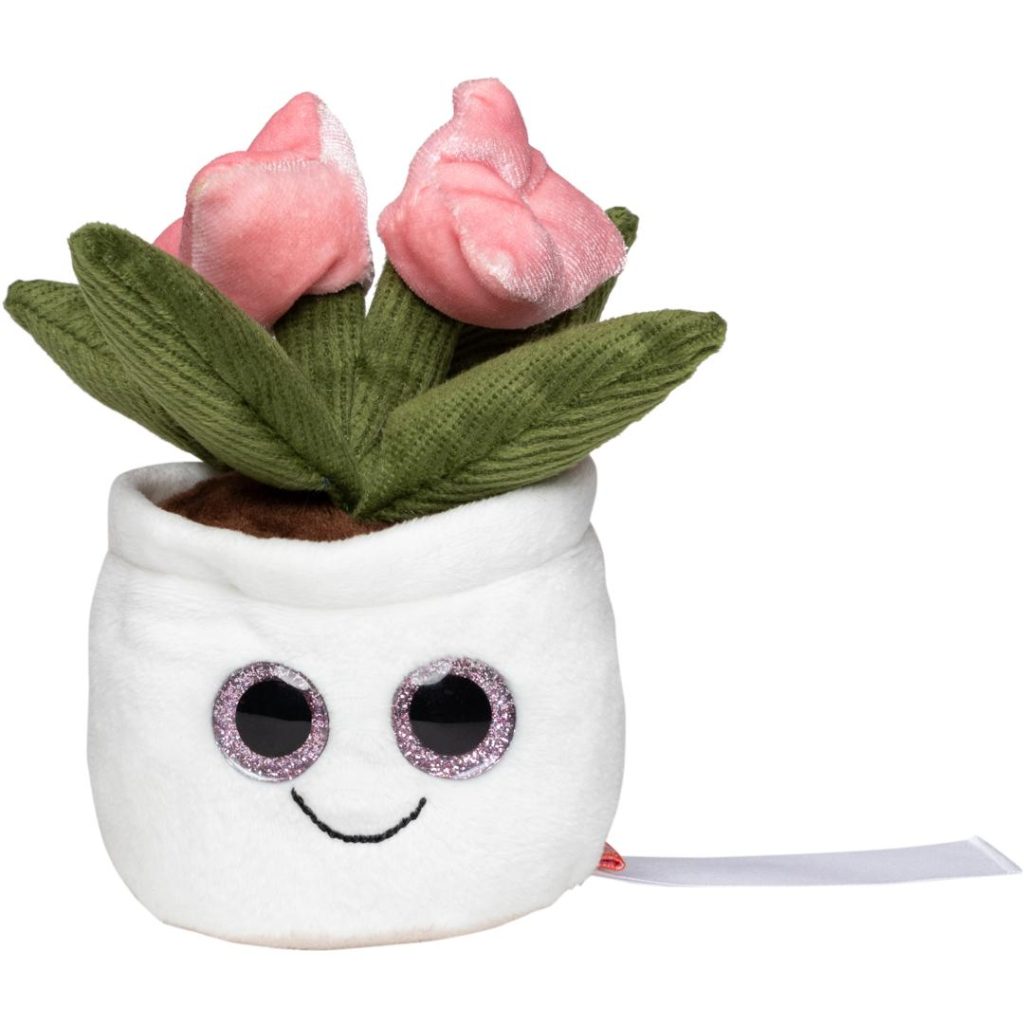 Schmoozies® Evergreenies® Tulip desk knuffel met logo bedrukt – Echt Hollands en Functioneel!