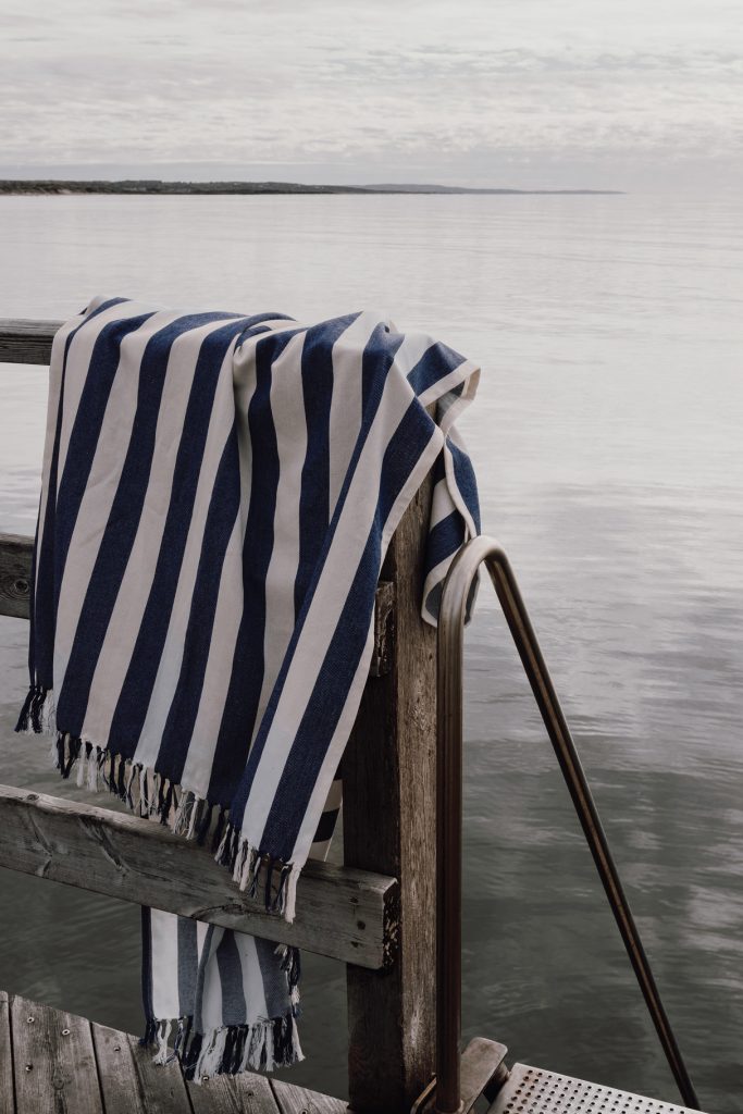 VINGA Ornos GRS hamam gezinsdoek – XXL zomeritem van gerecycled katoen